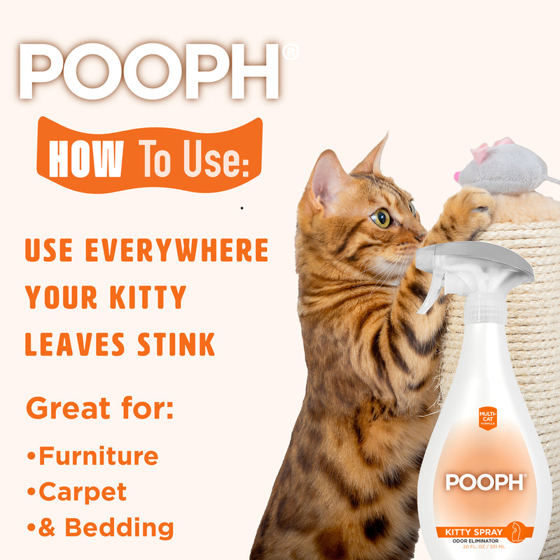POOPH® Kitty Spray Odor Eliminator, 20oz Spray