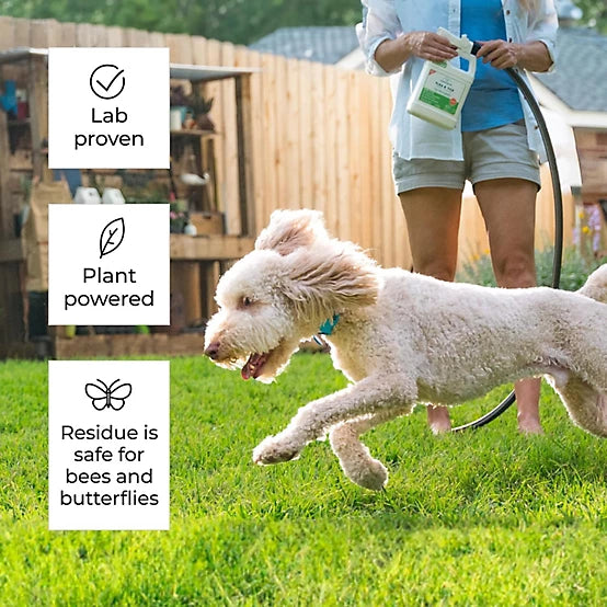 Wondercide Ready to Use Flea, Tick, and Mosquito Yard Spray with Natural Essential Oils - 32 oz