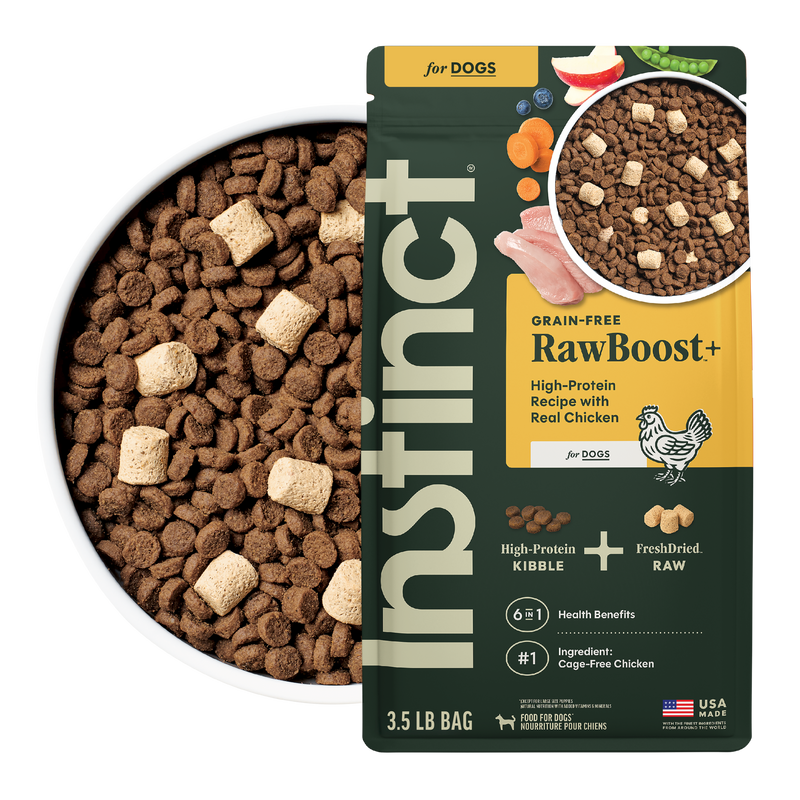 Instinct Raw Boost Chicken Dry Dog Food, 3.5 lb. Bag