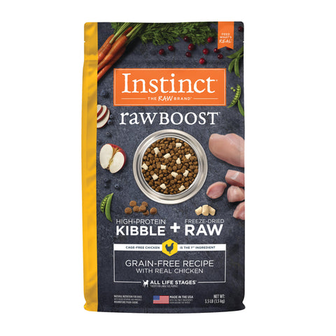 Instinct Raw Boost Chicken Dry Dog Food, 3.5 lb. Bag