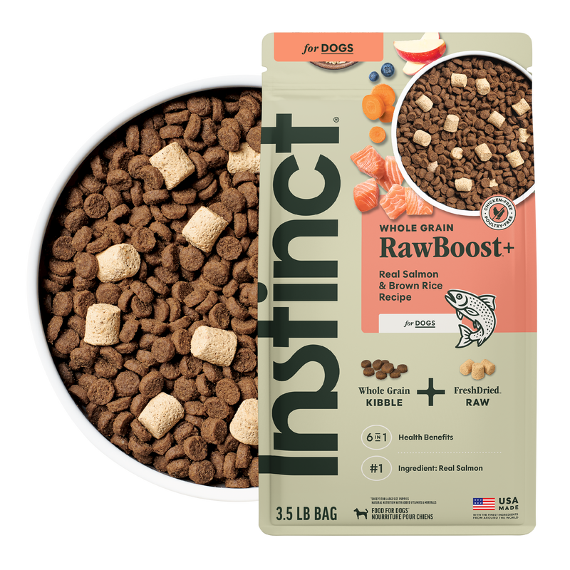 Instinct Raw Boost Whole Grain Salmon & Brown Rice Dry Dog Food, 3.5 lb. Bag