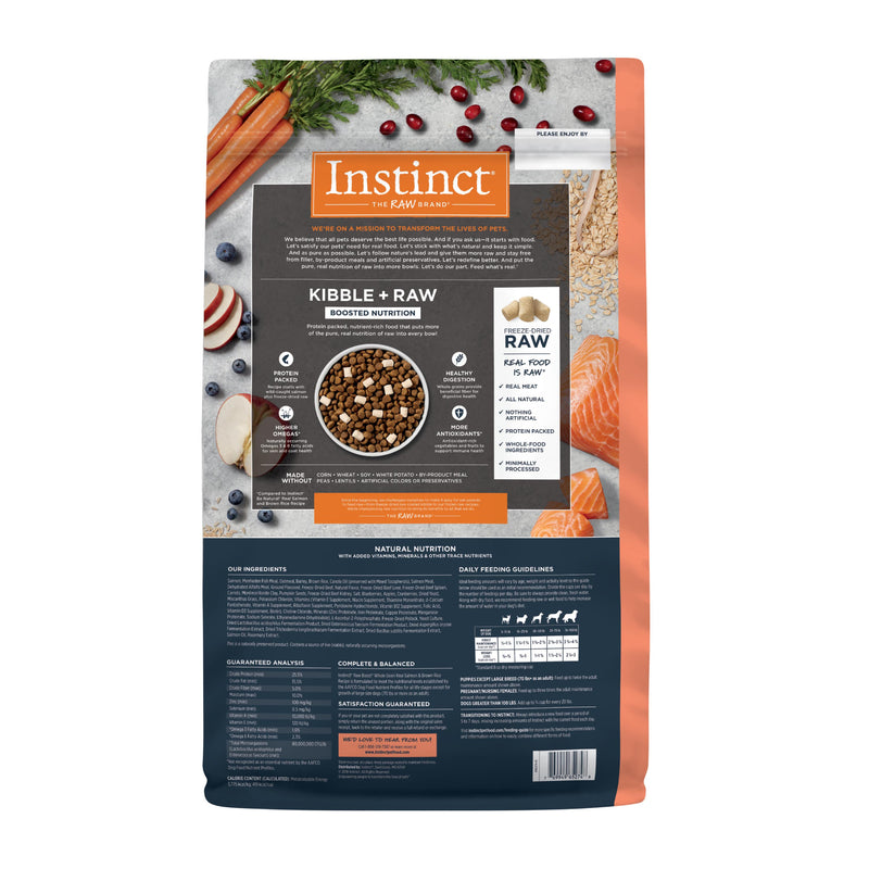 Instinct Raw Boost Whole Grain Salmon & Brown Rice Dry Dog Food, 3.5 lb. Bag
