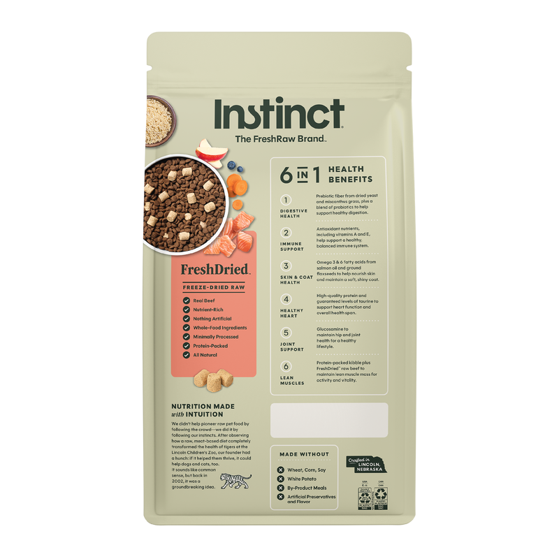 Instinct Raw Boost Whole Grain Salmon & Brown Rice Dry Dog Food, 3.5 lb. Bag