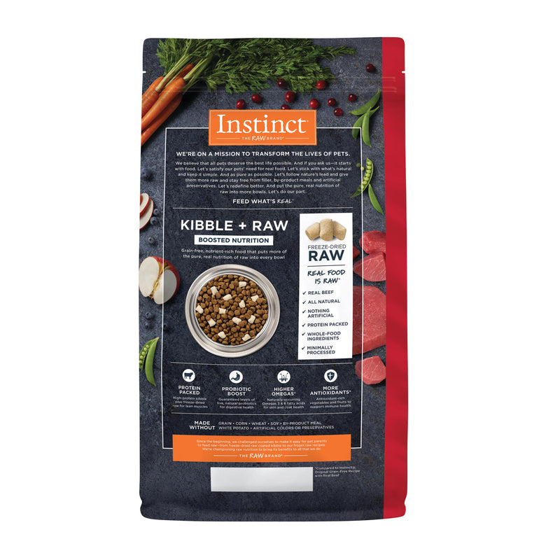 Instinct Raw Boost Beef Dry Dog Food, 3.5 lb. Bag