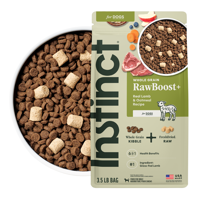Instinct Raw Boost Whole Grain Lamb & Oatmeal Dry Dog Food, 3.5 lb. Bag