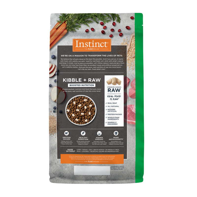 Instinct Raw Boost Whole Grain Lamb & Oatmeal Dry Dog Food, 3.5 lb. Bag