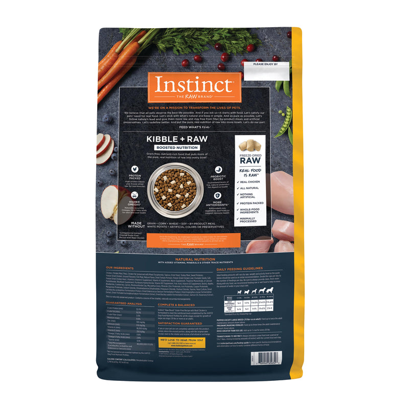 Instinct Raw Boost Chicken Dry Dog Food, 20 lb. Bag