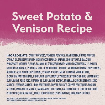 Natural Balance Adult Grain-Free Limited Ingredient Sweet Potato and Venison Recipe Dry Dog Food