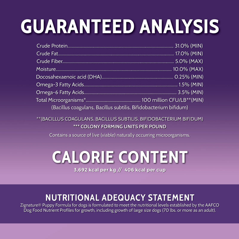 Zignature Limited Ingredient Puppy Formula Dog Food - 4lb
