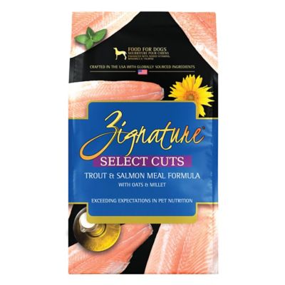 Zignature Select Cuts Trout  and  Salmon Meal Formula Dry Dog Food, 4 lb. Bag