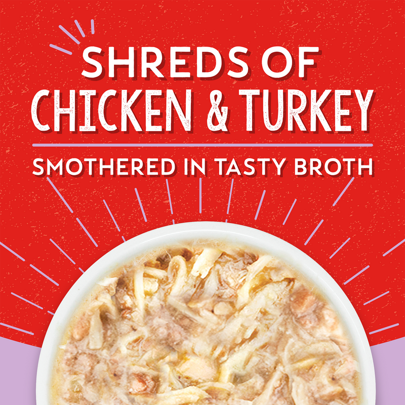 Stella & Chewy's Lil Bites Savory Stews - Chicken & Turkey Dinner in Broth for Dogs - 2.7 oz. Cup