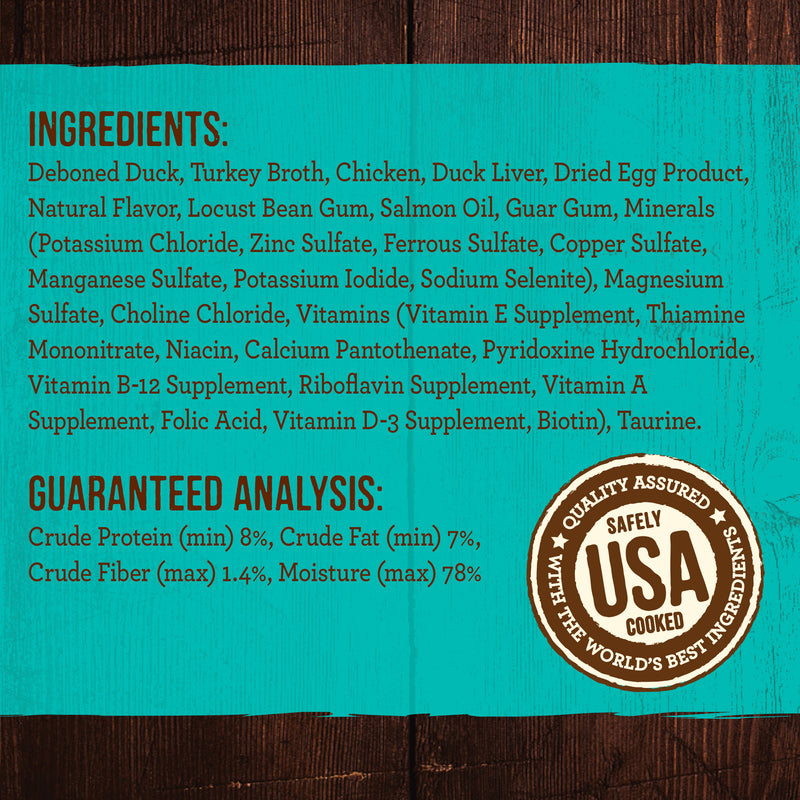 Merrick Grain Free Premium And Natural Canned Dog Food, Soft And Healthy Wet Recipe, Real Duck Dinner