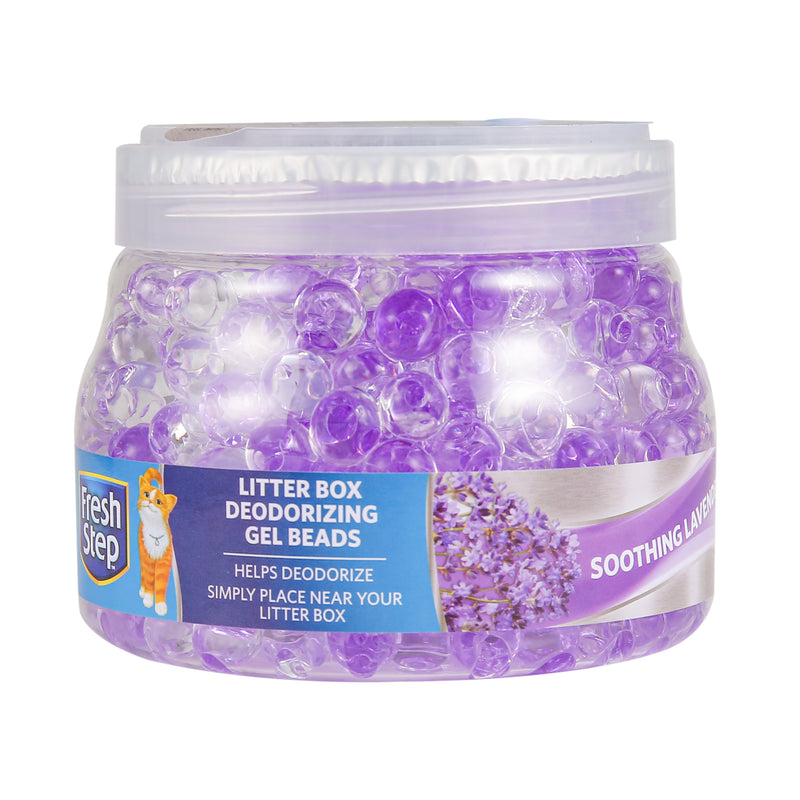 Fresh Step Litter Box Deodorizing Gel Beads in Soothing Lavender