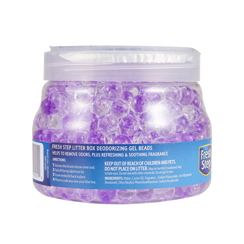 Fresh Step Litter Box Deodorizing Gel Beads in Soothing Lavender