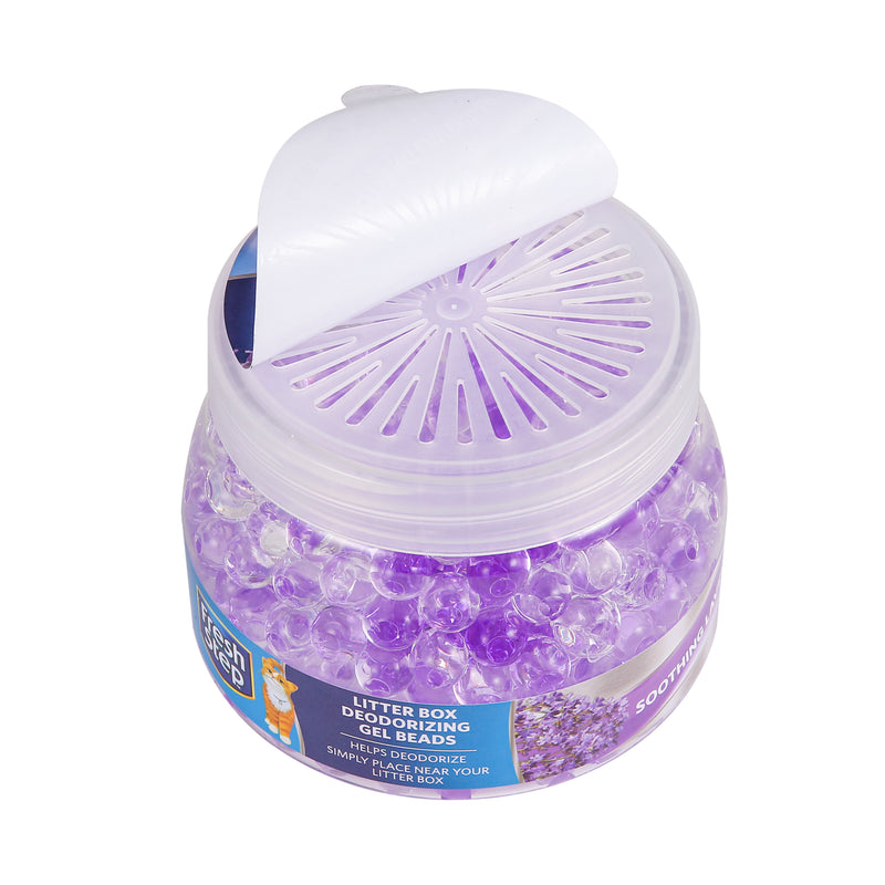 Fresh Step Litter Box Deodorizing Gel Beads in Soothing Lavender