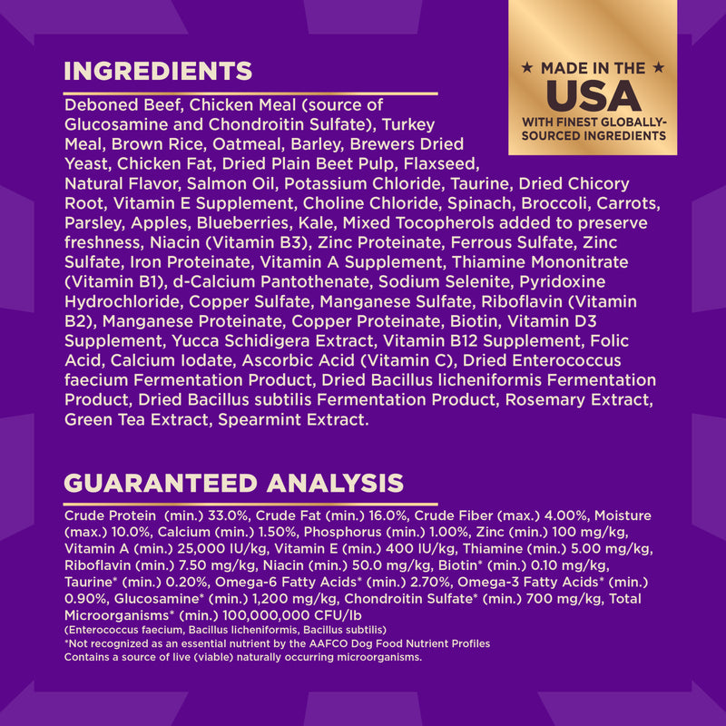 Wellness CORE+ (Formerly RawRev) Dry Dog Food with Freeze Dried Pieces, Wholesome Grains, High Protein, Natural, Beef & Barley Recipe, (4-Pound Bag)