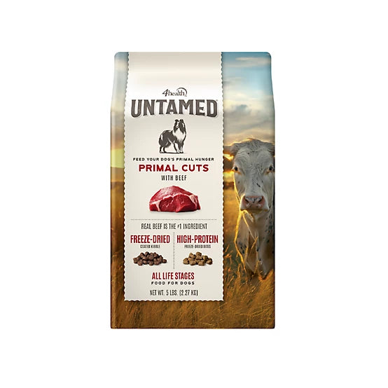 4health Untamed All Life Stages Primal Cuts with Beef Recipe Dry Dog Food