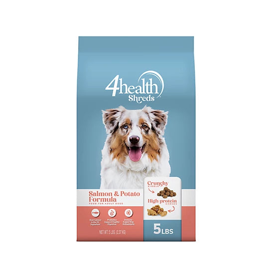 4health Shreds Adult High Protein Salmon/Potato Formula Dry Dog Food