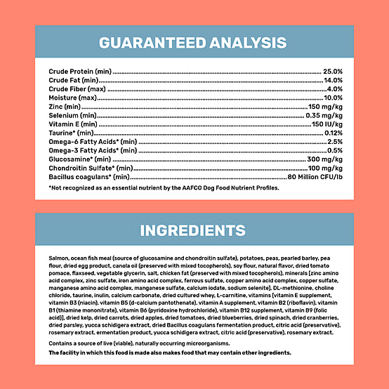 4health Shreds Adult High Protein Salmon/Potato Formula Dry Dog Food