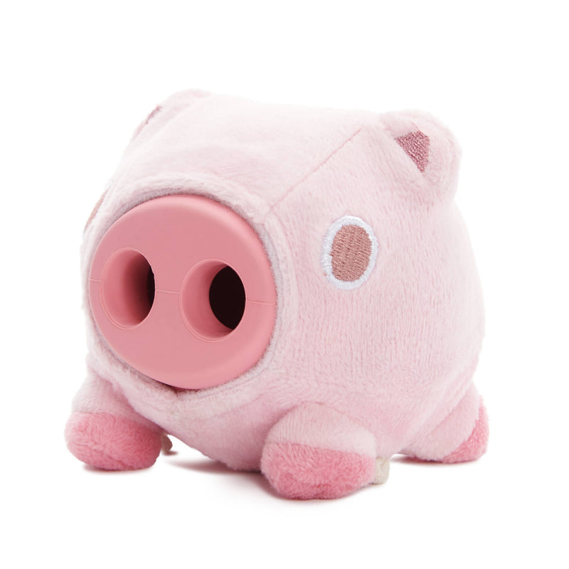 BARK Super Chewer Hambone pig hog pink rubber dog toy M