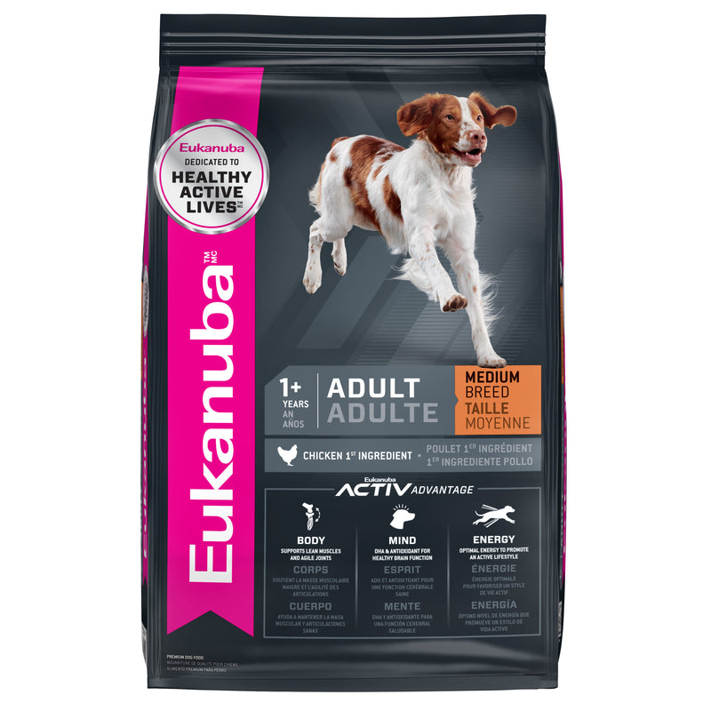 Eukanuba Adult Medium Breed Dry Dog Food, 40 lb