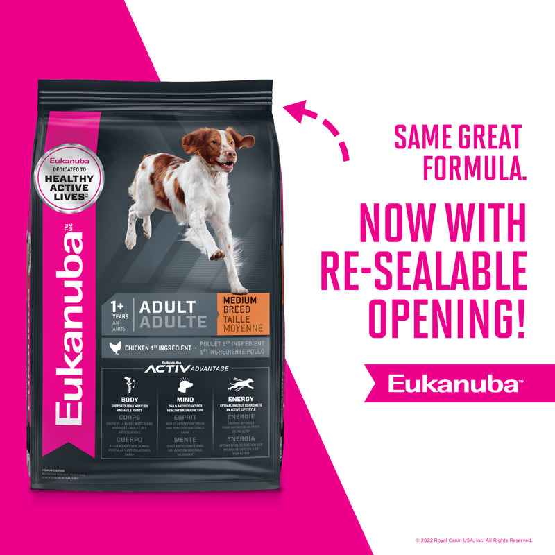 Eukanuba Adult Medium Breed Dry Dog Food, 40 lb