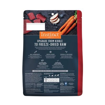 Instinct Freeze Dried Raw Meals Grain Free Real Beef Recipe Dog Food, 14 oz.