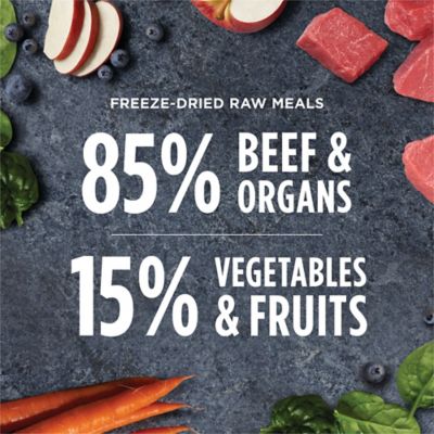 Instinct Freeze Dried Raw Meals Grain Free Real Beef Recipe Dog Food, 14 oz.