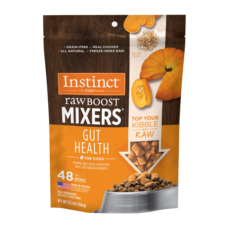 Instinct Raw Boost Mixers Gut Health Freeze-Dried Dog Food Topper, 12.5 oz. Bag