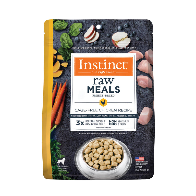 Instinct Raw Meals Freeze-Dried Chicken Dog Food, 14 oz. Bag