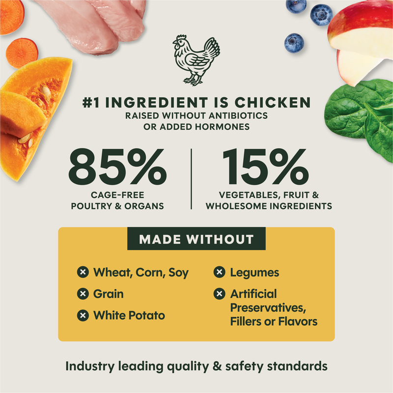 Instinct Raw Meals Freeze-Dried Chicken Dog Food, 3 oz. Bag