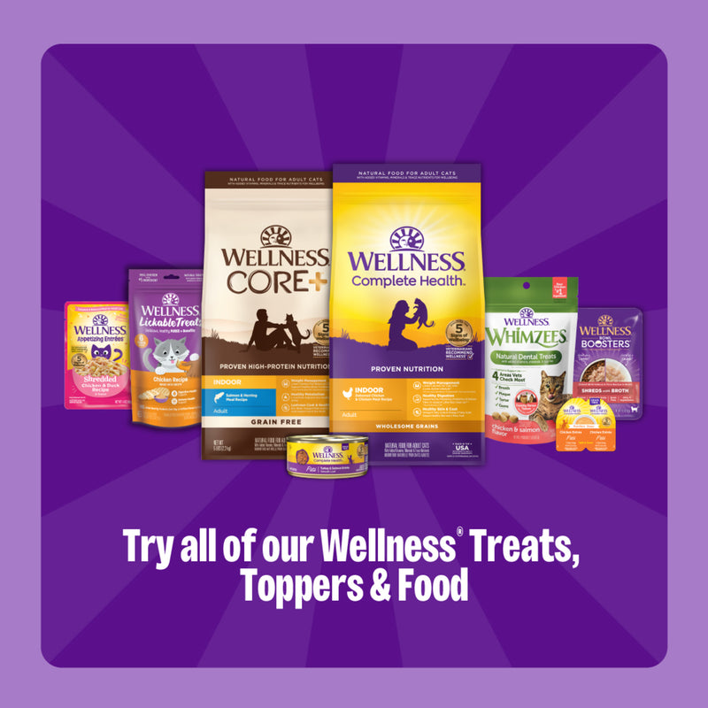 Wellness Lickable Soft Puree Cat Treats Chicken Recipe 0.4 oz Tubes, Pack of 6