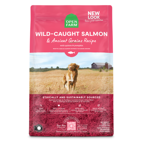 Open Farm Wild-Caught Salmon & Ancient Grains Dog Kibble