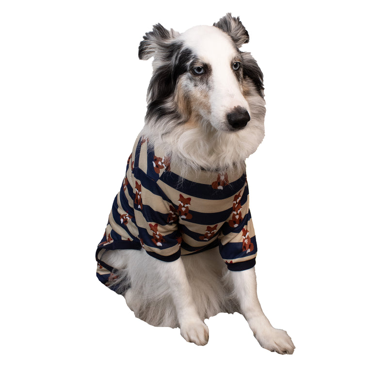 STRIPED FOX DOG PAJAMAS