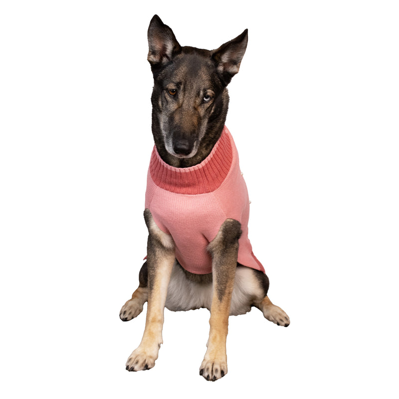 PINK PEARL DOG SWEATER