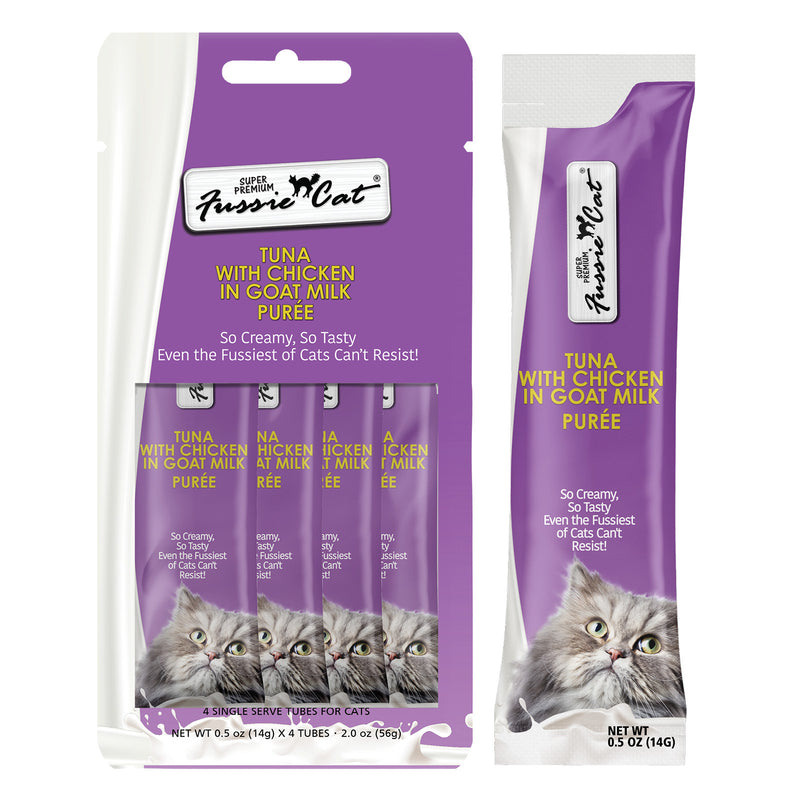 Fussie Cat Tuna & Chicken Goat Milk Puree