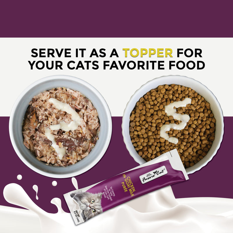 Fussie Cat Chicken Goat Milk Puree