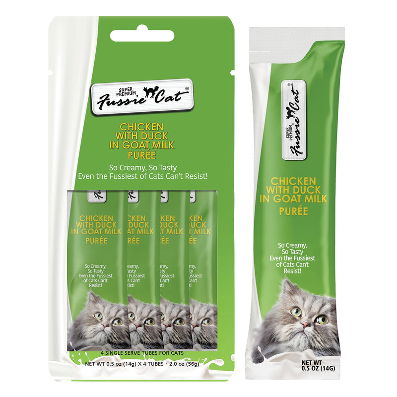 Fussie Cat Chicken & Duck Goat Milk Puree