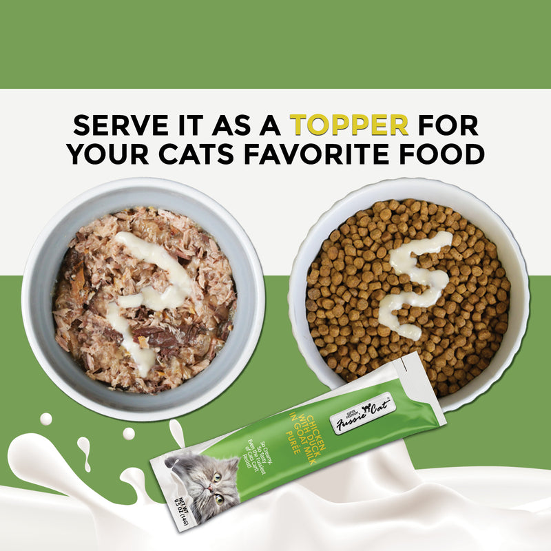 Fussie Cat Chicken & Duck Goat Milk Puree