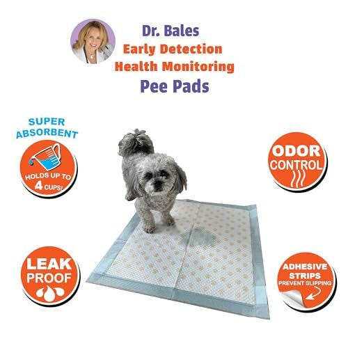 Dr. Bales Health Monitoring Puppy Pads - 100 pack