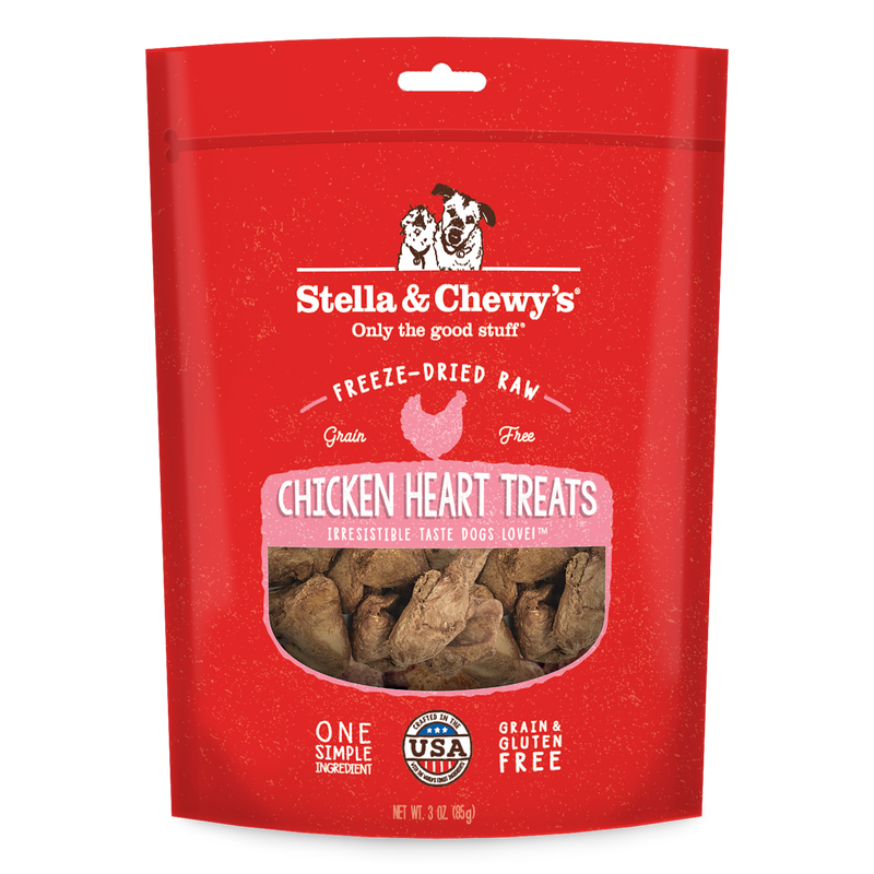 Stella & Chewy's Chicken Heart Treats for Dogs - 3 oz. Bag