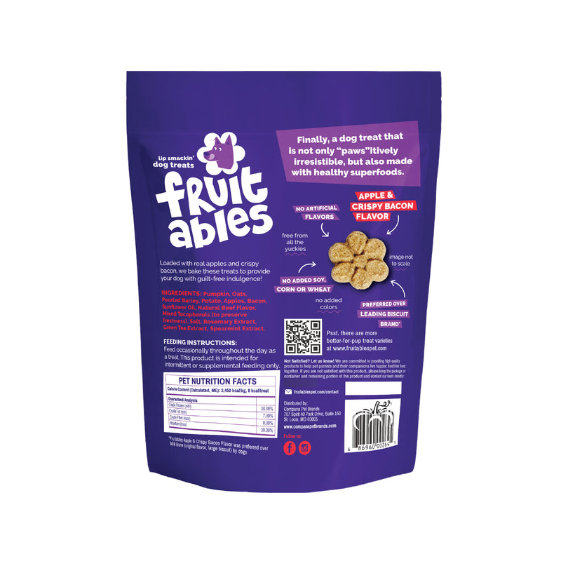 Fruitables Baked Treats Crispy Bacon & Apple 12oz