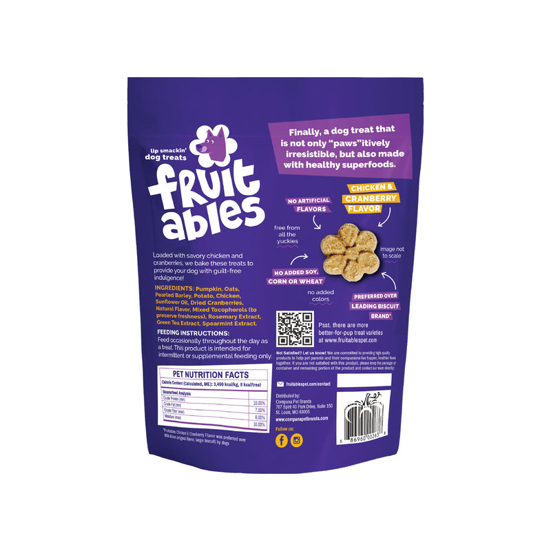 Fruitables Baked Treats Chicken & Cranberry