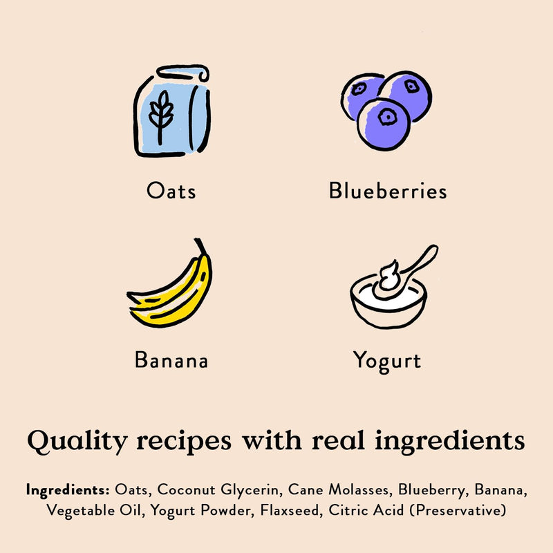 Bocce's Bakery Berry Smoothie Wellness Treats for Dogs, Wheat-Free Everyday Dog Treats, Made with Real Ingredients, Baked in The USA, All-Natural Soft & Chewy Cookies, 12 oz