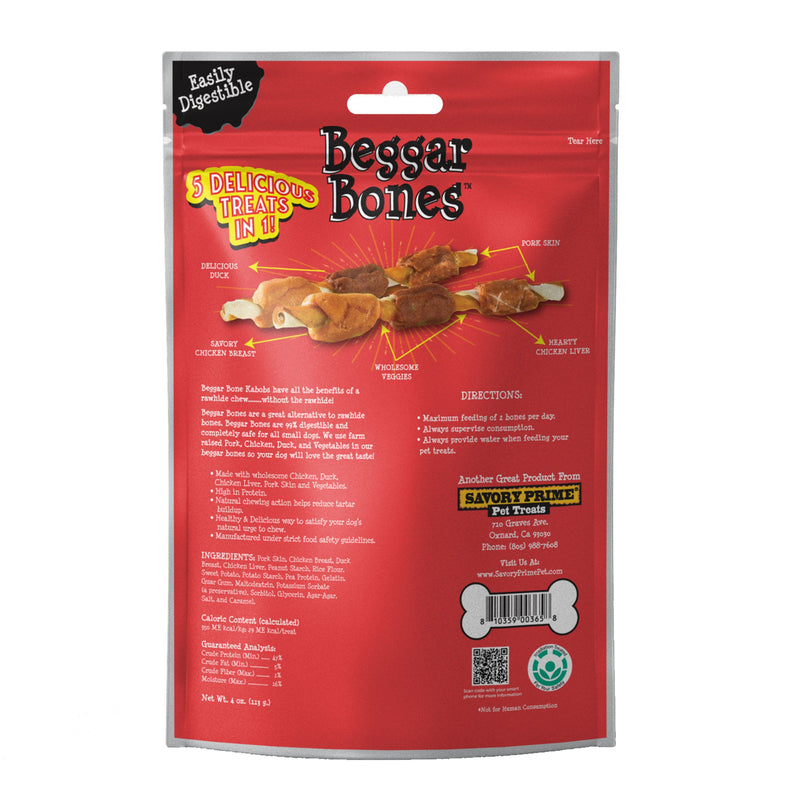 Savory Prime Beggar Bones 5 in 1 Flavor Kabobs