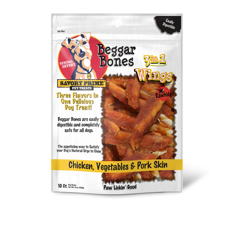 Savory Prime Beggar Bones 3 in 1 Flavor Wings