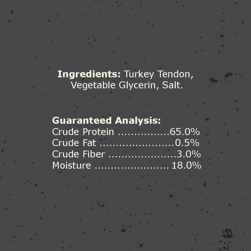 Canine Naturals Natural Turkey Tendon Strips - Slow Roasted Treats for Dogs - 3oz