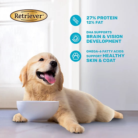 Retriever Puppy Blend Savory Chicken Recipe Dry Dog Food, 40lbs