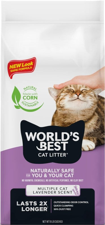 World's Best Lavender Scented Multiple Cat Clumping Formula Cat Litter