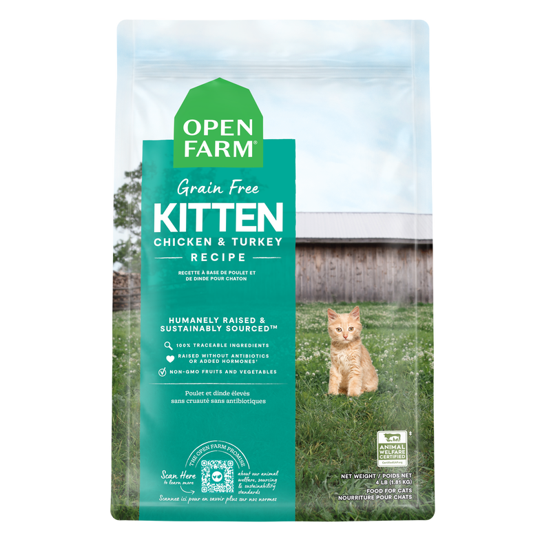Open Farm Chicken & Turkey Grain-Free Kitten Kibble
